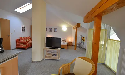 Blick aus dem Küchenbereich