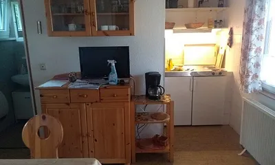 Wohnzimmer mit Küchenzeile