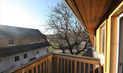 Ausblick vom Balkon Richtung Westen