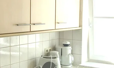 Einbauküche: Kühlschrank, Geschirrspüler, Herd