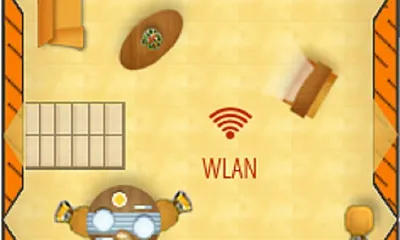 Grundriss Dachgeschoss (Wohn- und Schlafbereich für 3 Personen mit Einzel- und Doppelbett))