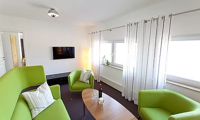 Galerie mit separatem TV