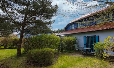 Der Blick auf die Terrasse unseres Stusios Dünenschwalbe