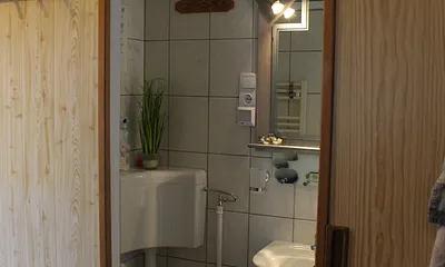 Blick in den Sanitärbereich