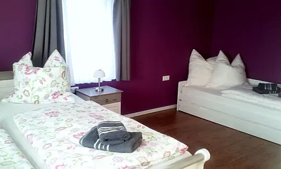 Schlafraum Doppelbett u. Tandembett 