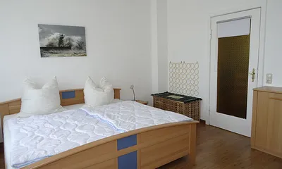 Schlafraum 1 mit King Size Doppelbett