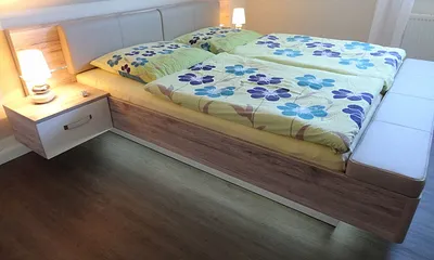 180cm Doppelbett mit Überlänge im Haus OF Fewo Melina