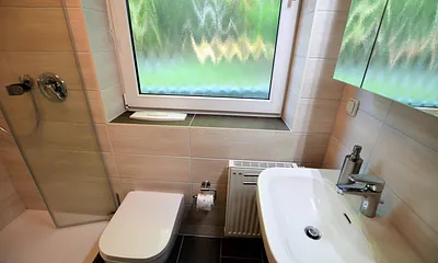 Badezimmer mit Aussenfenster (2019 renoviert)