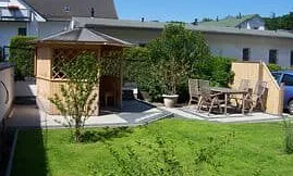 Außenbereich mit Grillmöglichkeit