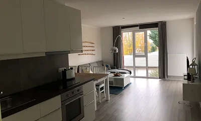 Küche und Wohnzimmer Wohnung 4