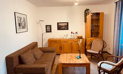 Wohnzimmer mit Schlafcouch