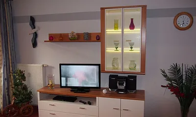 Wohnbereich mit moderner Wohnwand