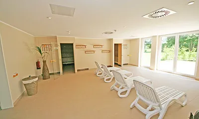 Wellnessbereich Ruheraum nach der Sauna