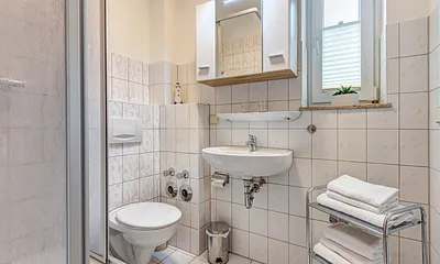 Tageslichtbad mit DU/WC und Föhn