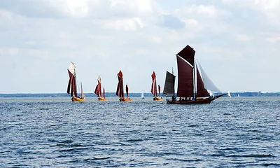 Fischerboot-Regatta auf dem Saaler Bodden