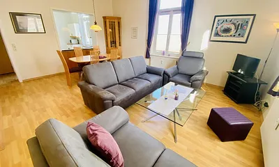 Ferienwohnungen an d. Promenade, tlw. Meerblick, 3-Zimmer-Ferienwohnung (Leuchtfeuer)