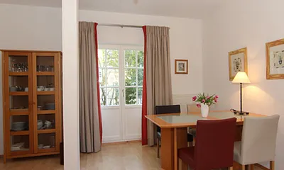 Blick zur Sitzgarnitur