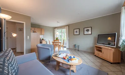 Wohnzimmer - Ferienhaus Lütten Kulli 