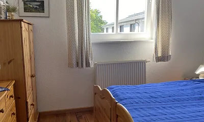 Doppelzimmer mit Blick auf den Garten
