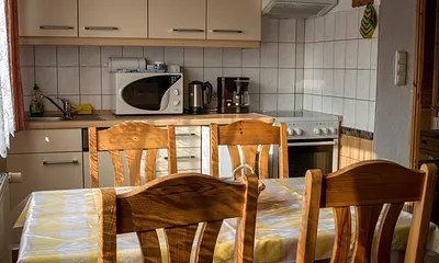 Küchenzeile mit Essbereich im Wohnzimmer