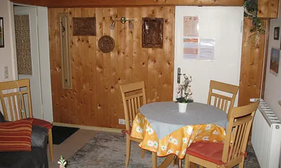 Essecke im Wohnzimmer