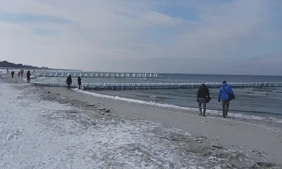 Winter am Strand Zingst