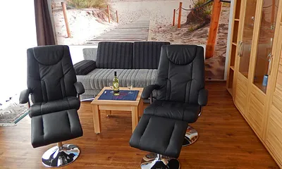 Sitzecke mit ausziehbarer Schlafcouch