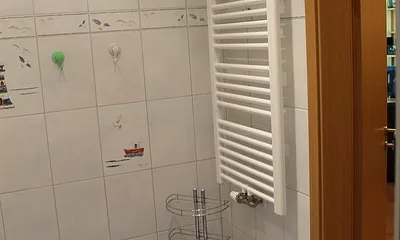 Der Handtuchwärmer.