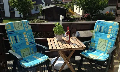 Balkon mit separater Sitzecke