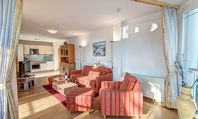 Wohnzimmer mit Flat-TV