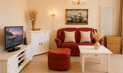 Liebevoll eingerichtetes Wohnzimmer