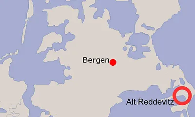 Lage von Alt Reddevitz auf Rügen