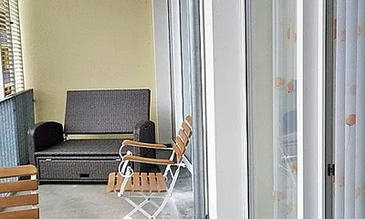 Balkon mit Relaxeliege