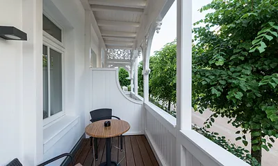 Balkon der Ferienwohnung 01
