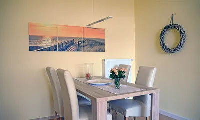 Essbereich im Wohnzimmer