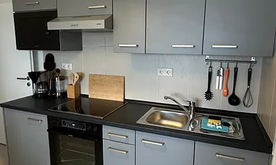 Blick auf die Küchenzeile