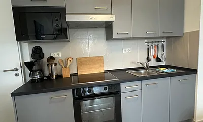 Blick auf die Küchenzeile