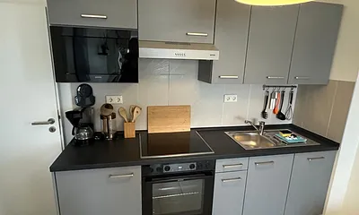 Blick auf die Küchenzeile