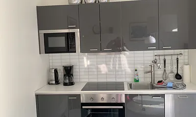 Blick auf die Küchenzeile 