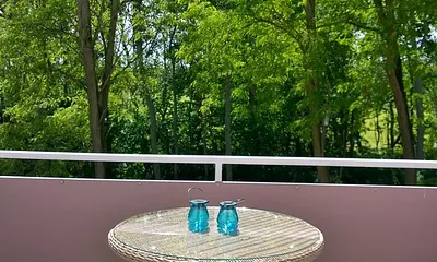 Blick auf den Balkon