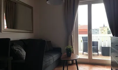 Blick in das Wohnzimmer