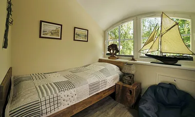 Schlafzimmer 3 mit 2 Einzelbetten im OG