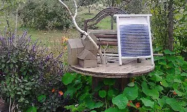 Naschgarten in hinteren Grundstücksbereichs