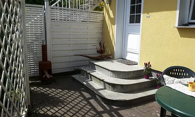 Eingang zur Ferienwohnung Klippe