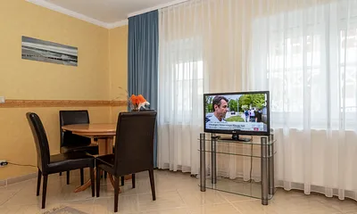 Essbereich im Wohnzimmer