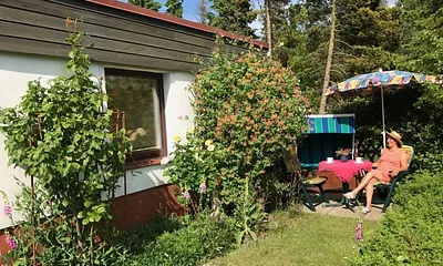 Terasse im Garten direkt am Haus