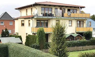 Hausansicht Wohnung obere Etage