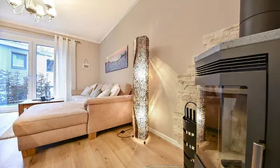 Wohnbereich mit Kamin