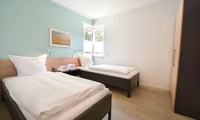 Schlafzimmer mit Einzelbetten