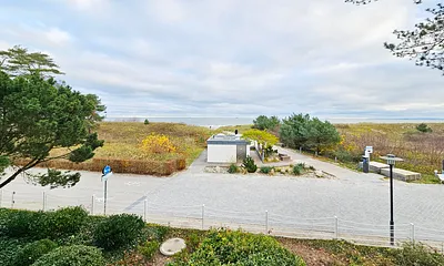 Blick vom Wohnzimmer auf die Ostsee